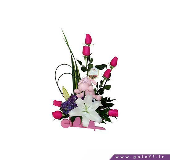 گل نوزاد - سبد گل زایمان آوید - Avid | گل آف